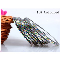 Fir metalic adeziv modele unghii #13 Folie fir metalic